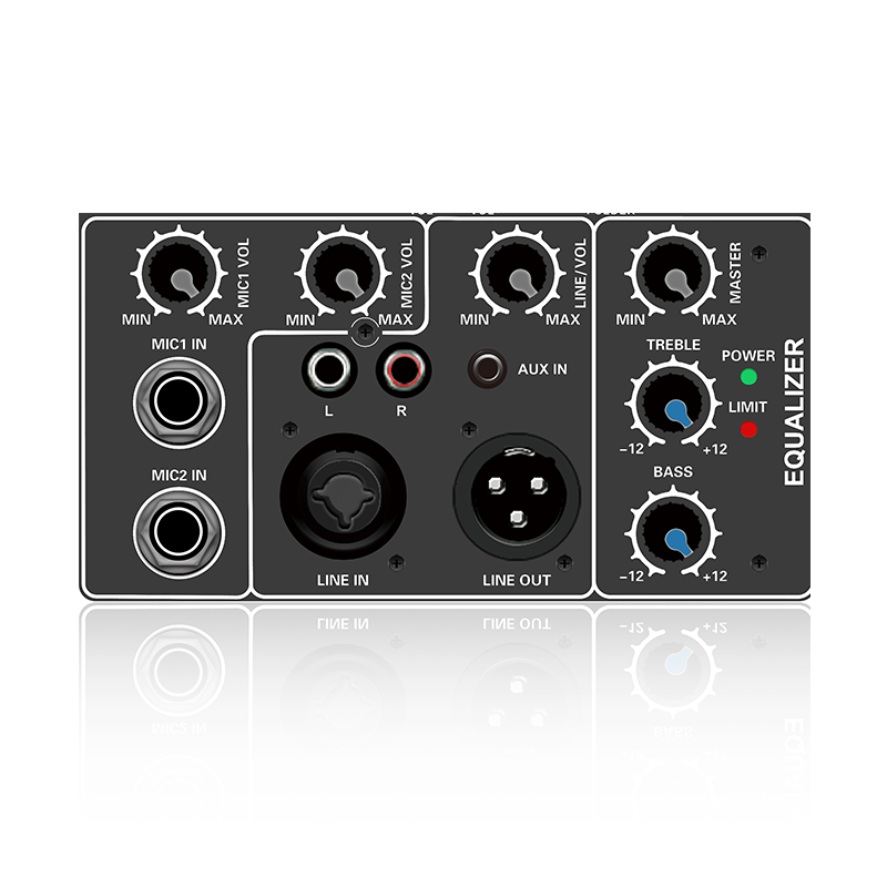 C210: Giắc cắm kết hợp cân bằng Đầu vào dòng Treble và Bass EQ Mô-đun chức năng phân chia tần số điện