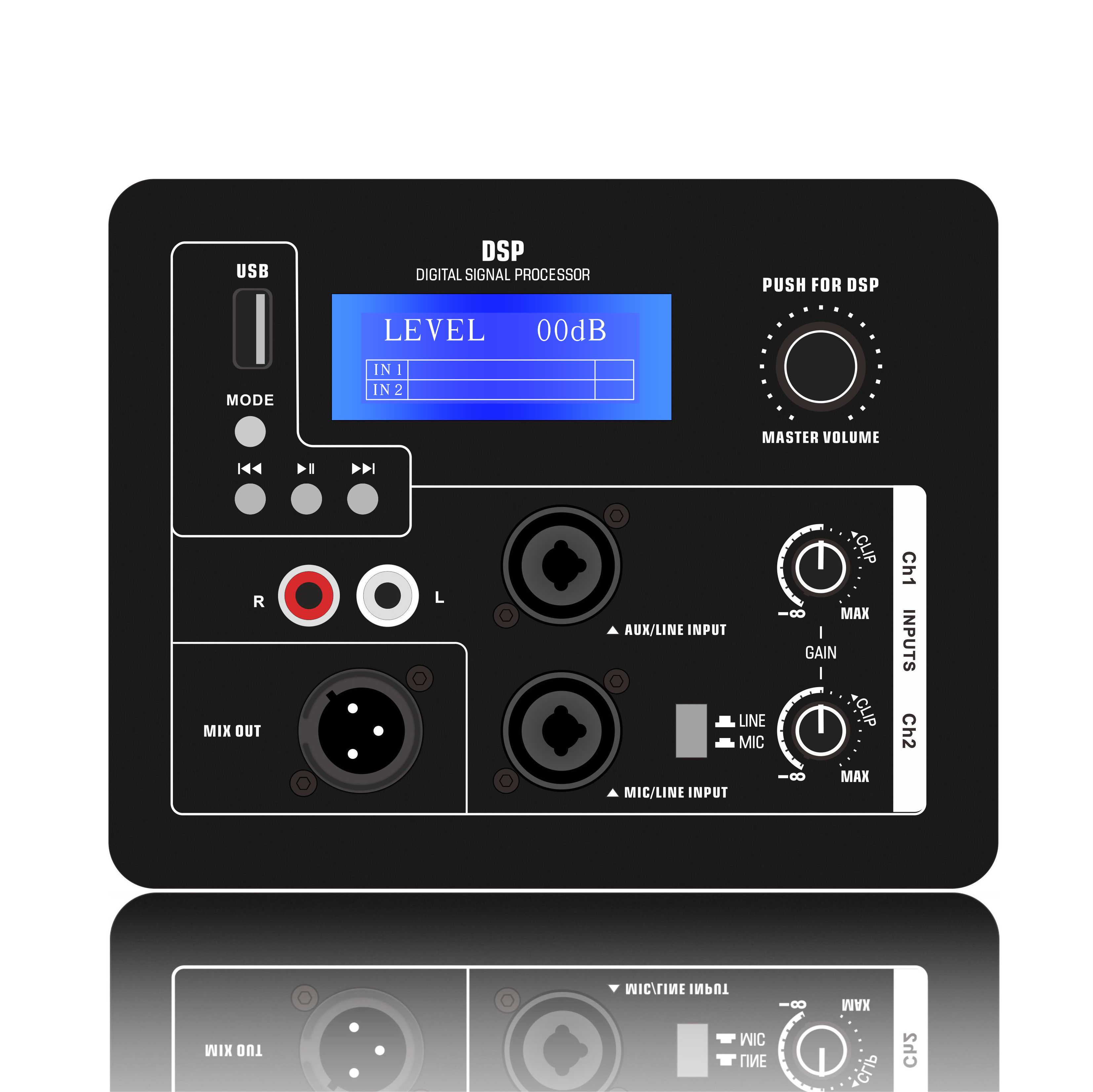 DSP1906: Máy nghe nhạc MP3 trên đĩa U và Bộ điều khiển DSP LCD tích hợp Mô-đun chức năng DSP dựa trên ADAU1701