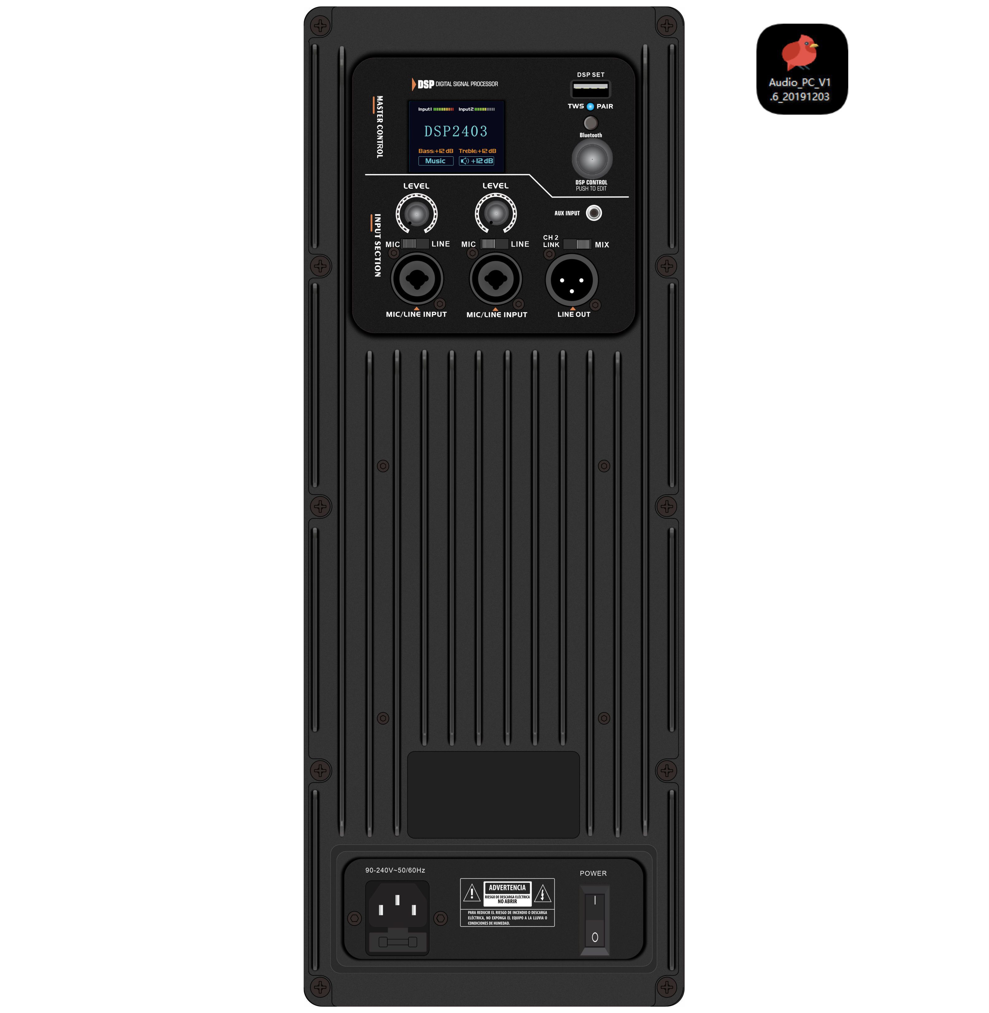 Bộ khuếch đại loa hoạt động toàn dải DSP2403