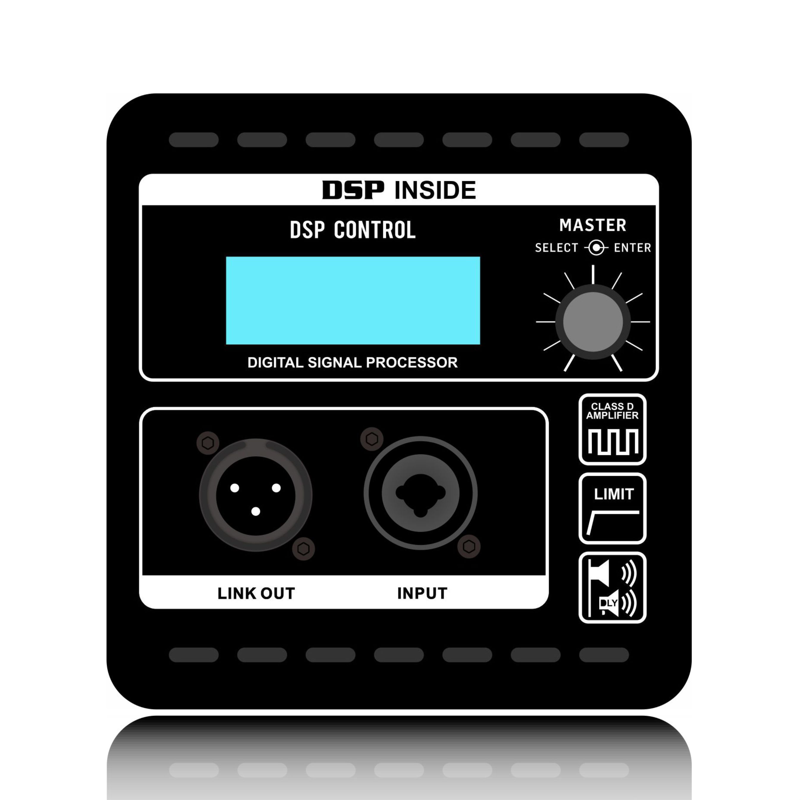 QMC800X:Điều khiển DSP một núm với màn hình LCD Hệ thống mảng dòng chuyên nghiệp Mô-đun DSP