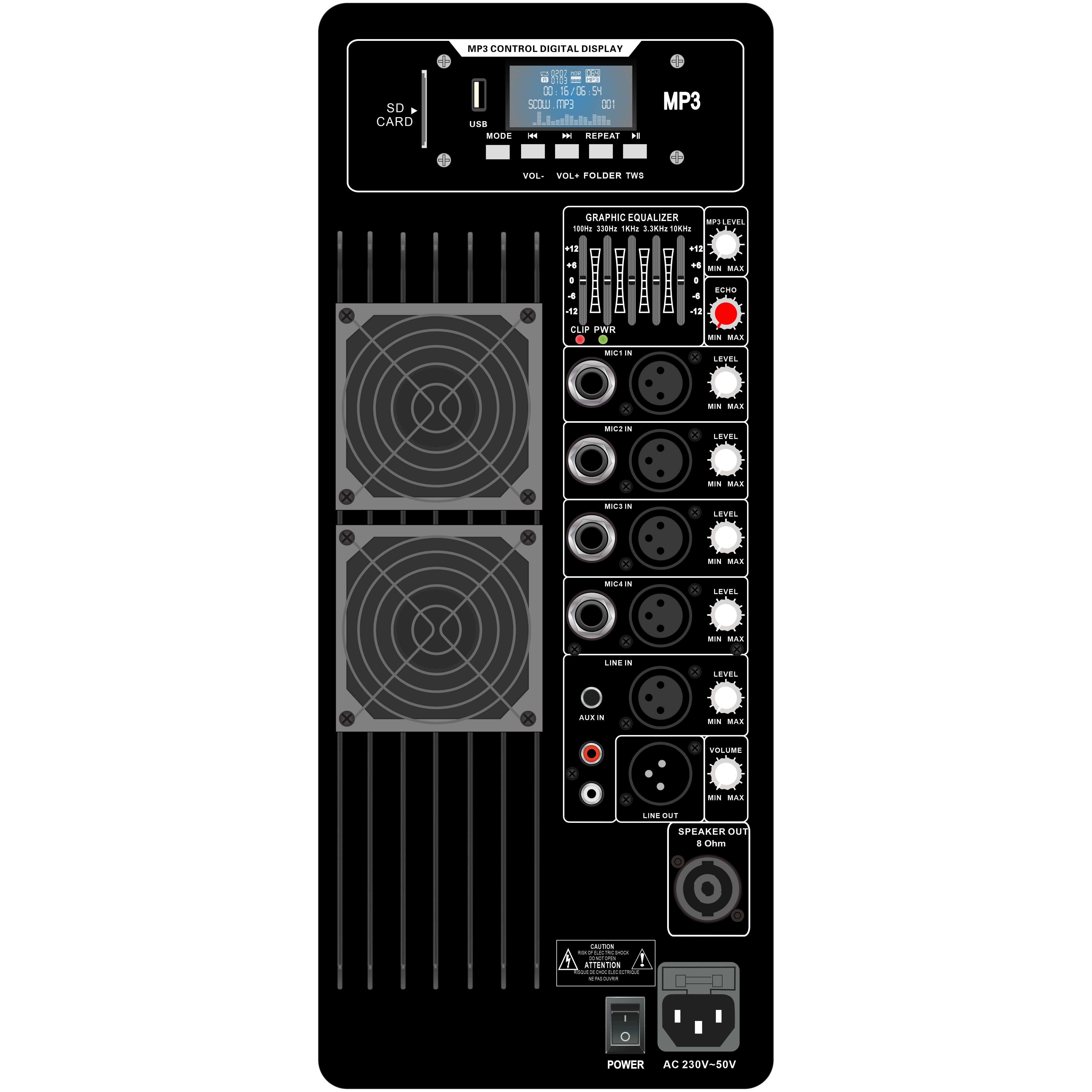 Bộ khuếch đại loa đa kênh Class AB PL67