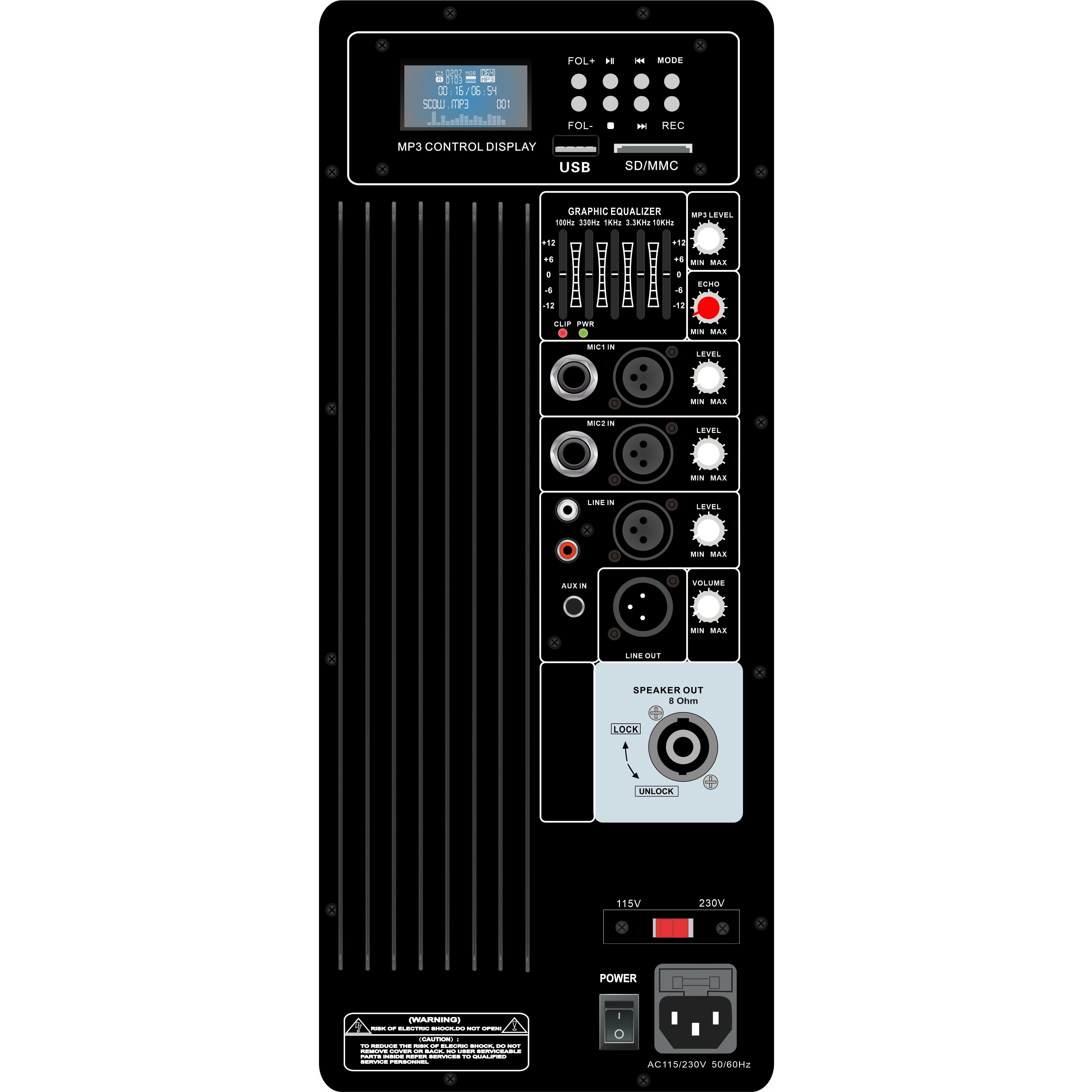 Bộ khuếch đại loa hệ thống lớp AB PA PL70