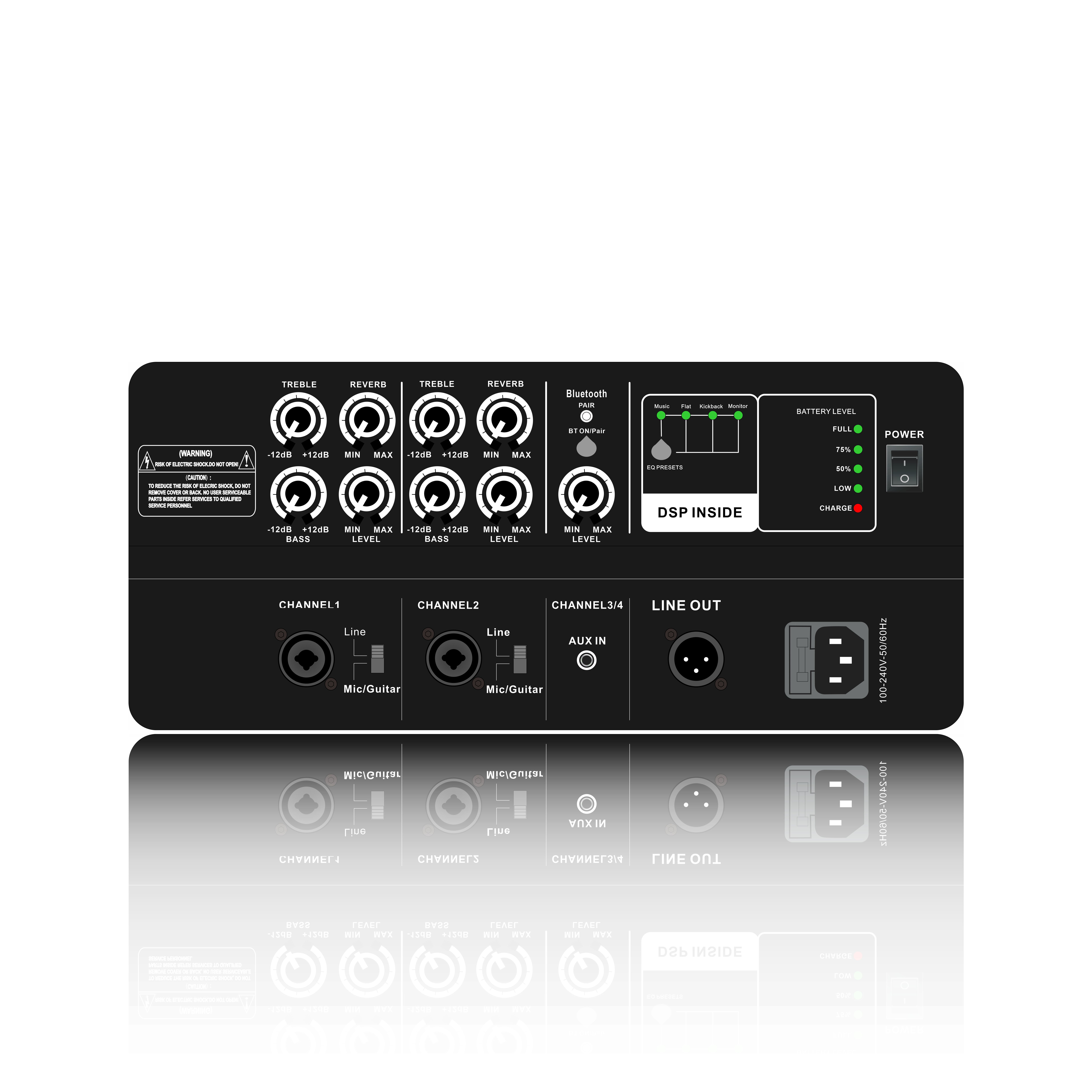 Bộ khuếch đại hệ thống loa di động PL85DSP