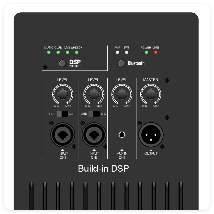 Bộ khuếch đại Class AB đa chức năng hiệu suất cao DSP2509 với DSP